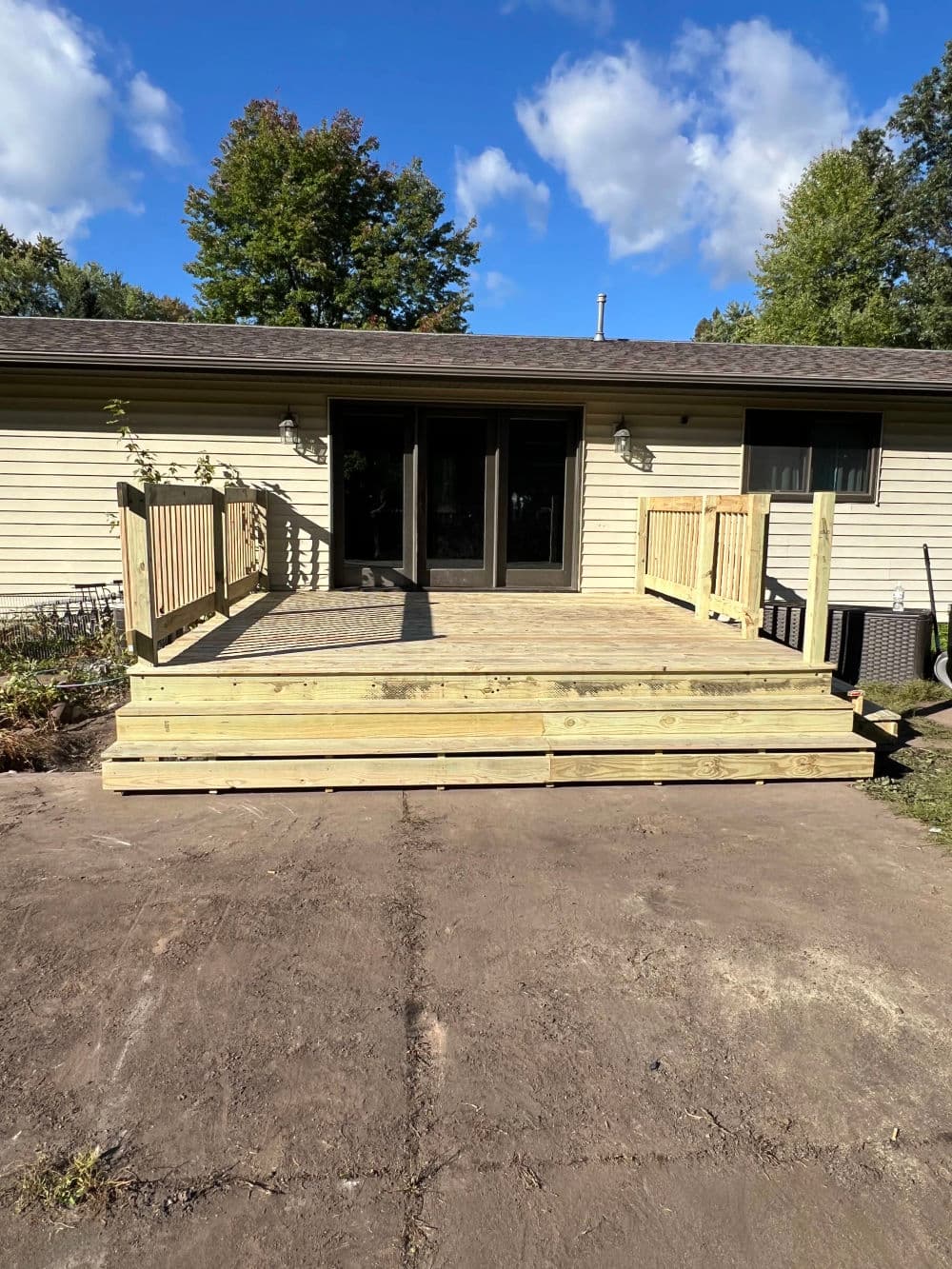 Sturdy New Deck Construction in Amherst WI