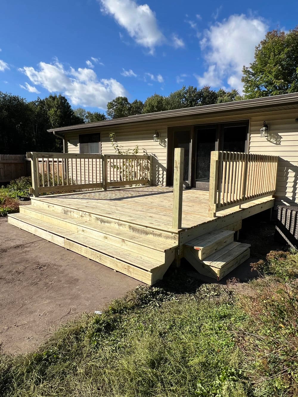 Sturdy New Deck Construction in Amherst WI