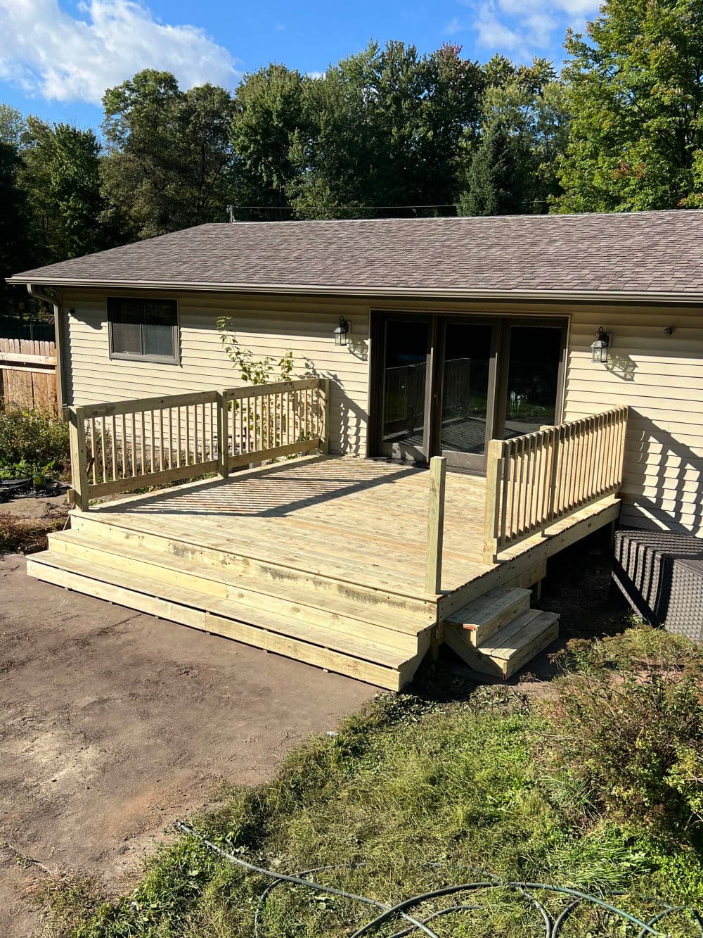Sturdy New Deck Construction in Amherst WI