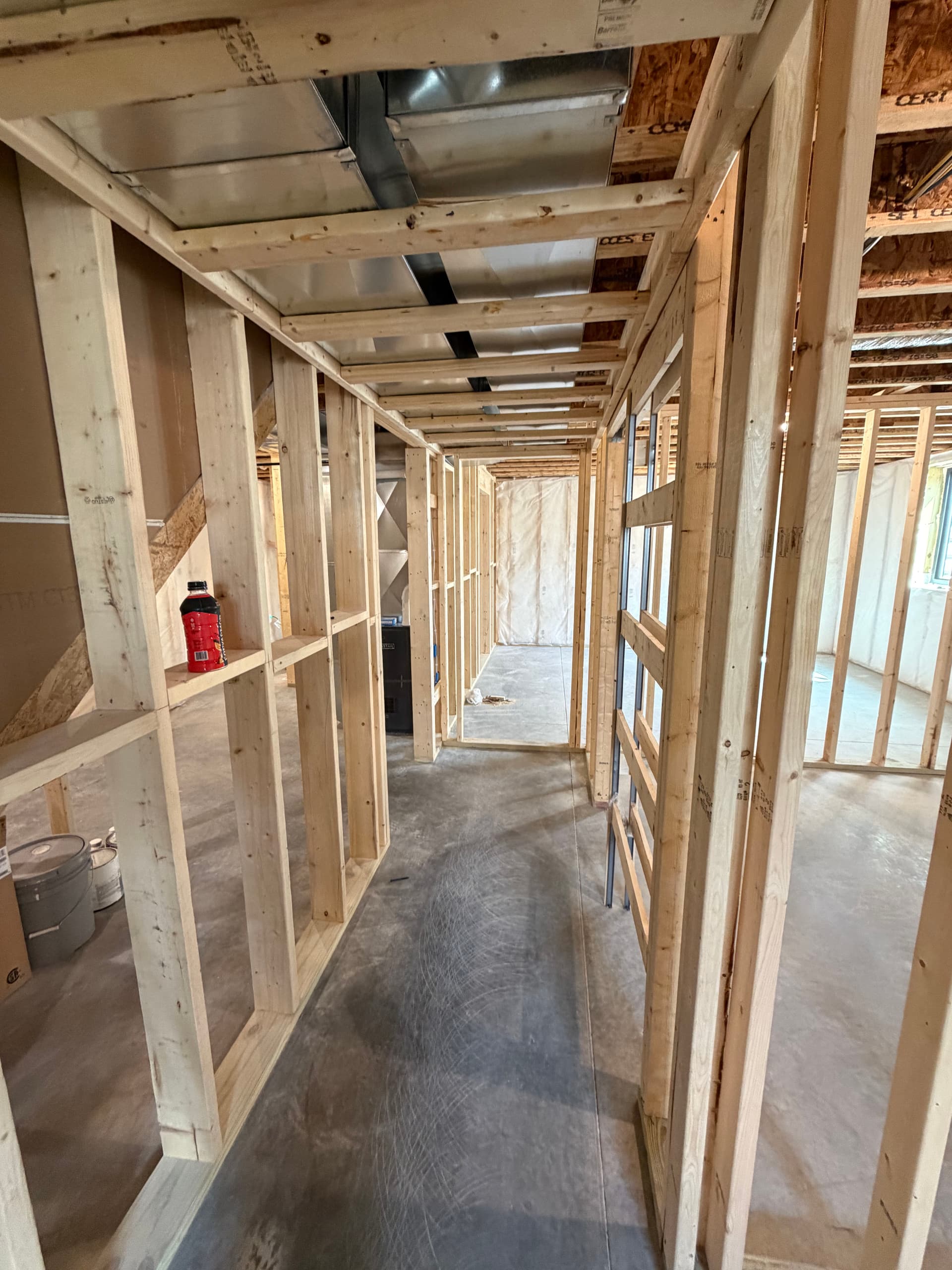 Gallery photos for Basement Framing Underway on a Plover Remodel: Image #7