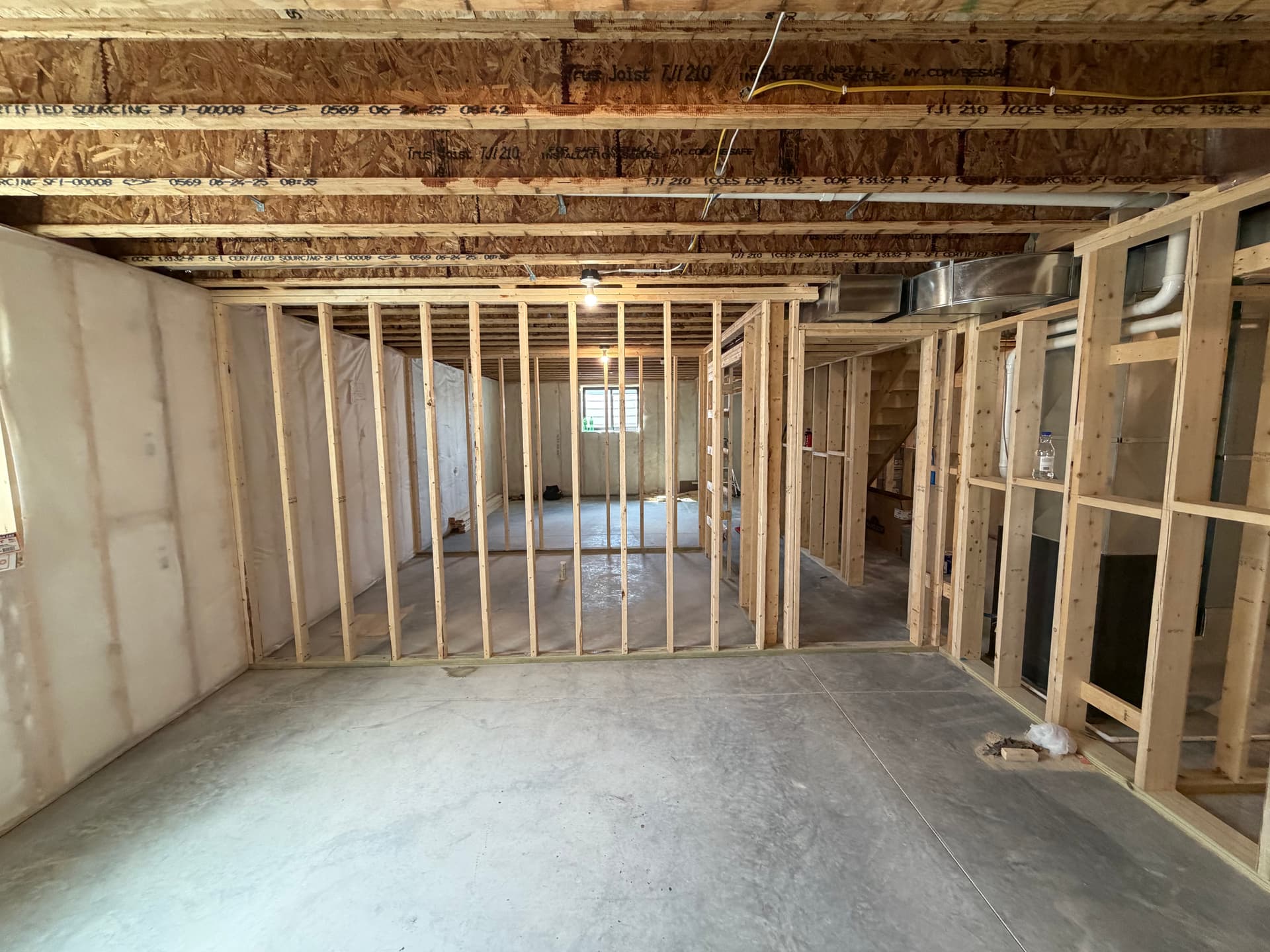 Gallery photos for Basement Framing Underway on a Plover Remodel: Image #5